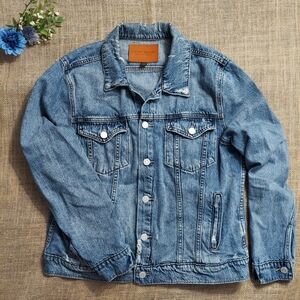 Lucky Brand Distressed Tommy Trucker Jean Jacket Size XL